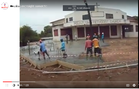 Casting of oversight concrete