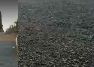 Road to a client\'s residence at Afienya