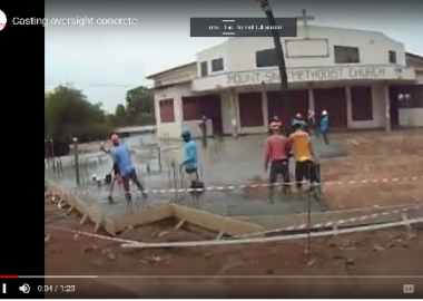 Casting of oversight concrete