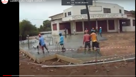 casting of oversight concrete