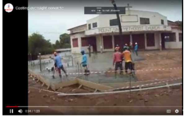 casting of oversight concrete